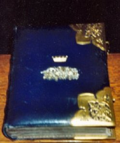 The Holy Bible presented by
The Duchess of Albany following 
the death of her husband, Leopold.
