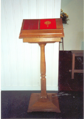 The Oak lectern 