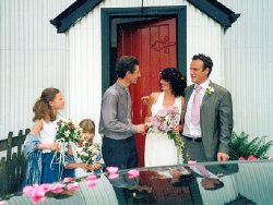 The first marriage to be held in St. Georges Church 